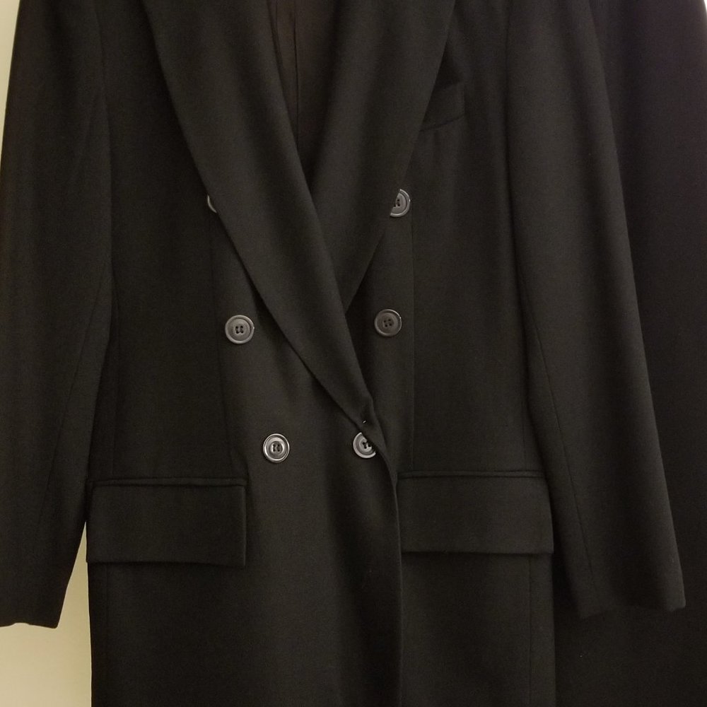 Maurizio Ramani Women's Black Double-breasted Skirt Suit, Collector's Item, New